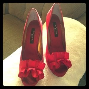 Red Nina High Heels